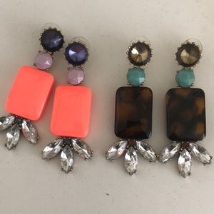 J Crew dangle jewel earrings